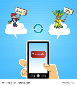 Mobile web translate app concept