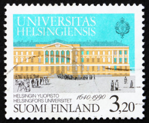 Postage stamp Finland 1990 University of Helsinki